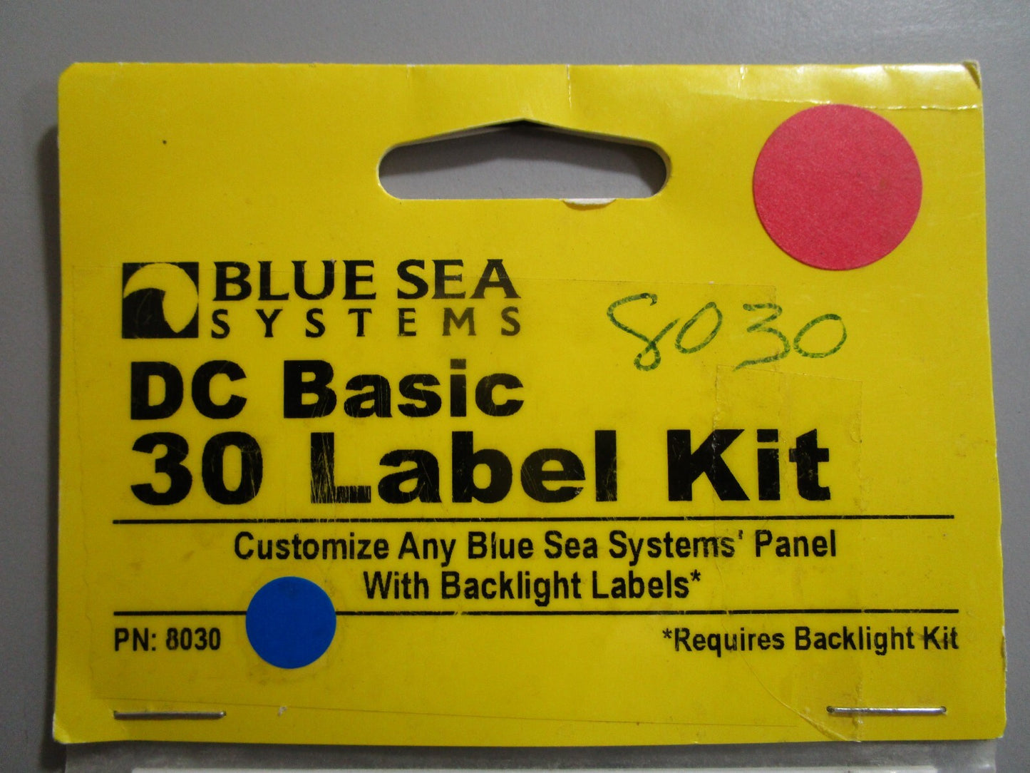 *NEW* 0810 Blue Sea Systems DC Basic 30 Label Kit 8030