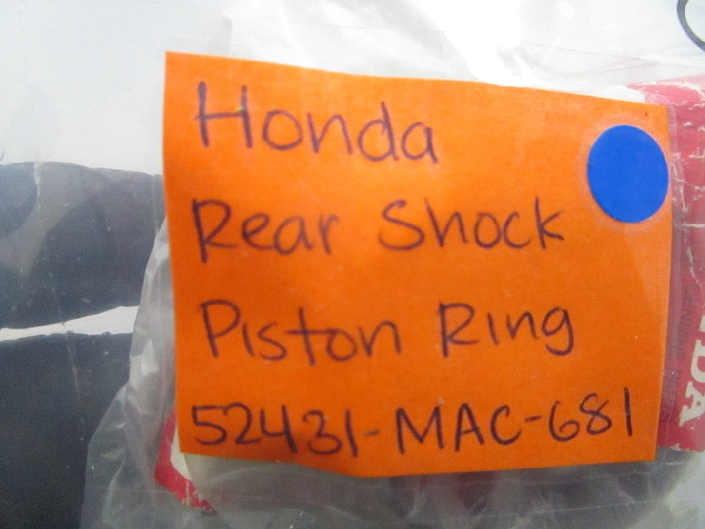 *NEW OEM* 0810 Honda Rear Shock Piston Ring 52431-MAC-681
