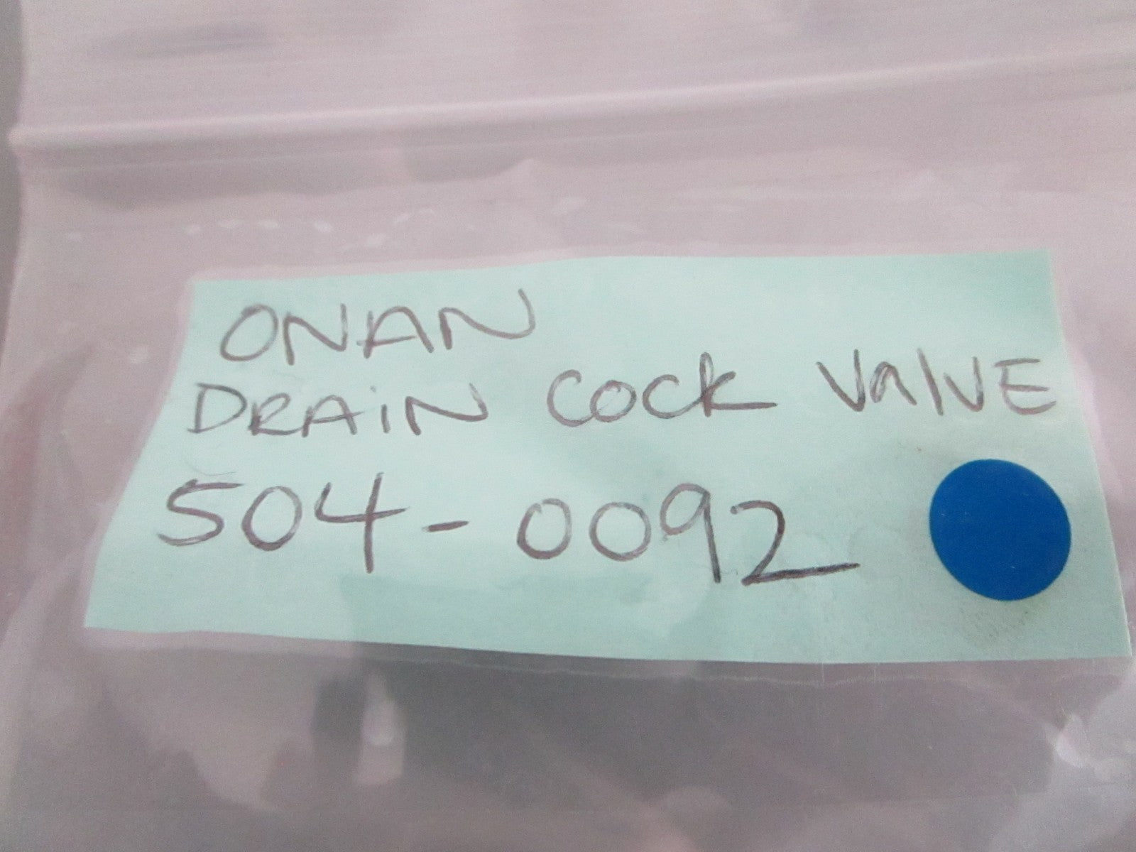*NEW OEM* 0720 Onan Drain Cock Valve 504-0092