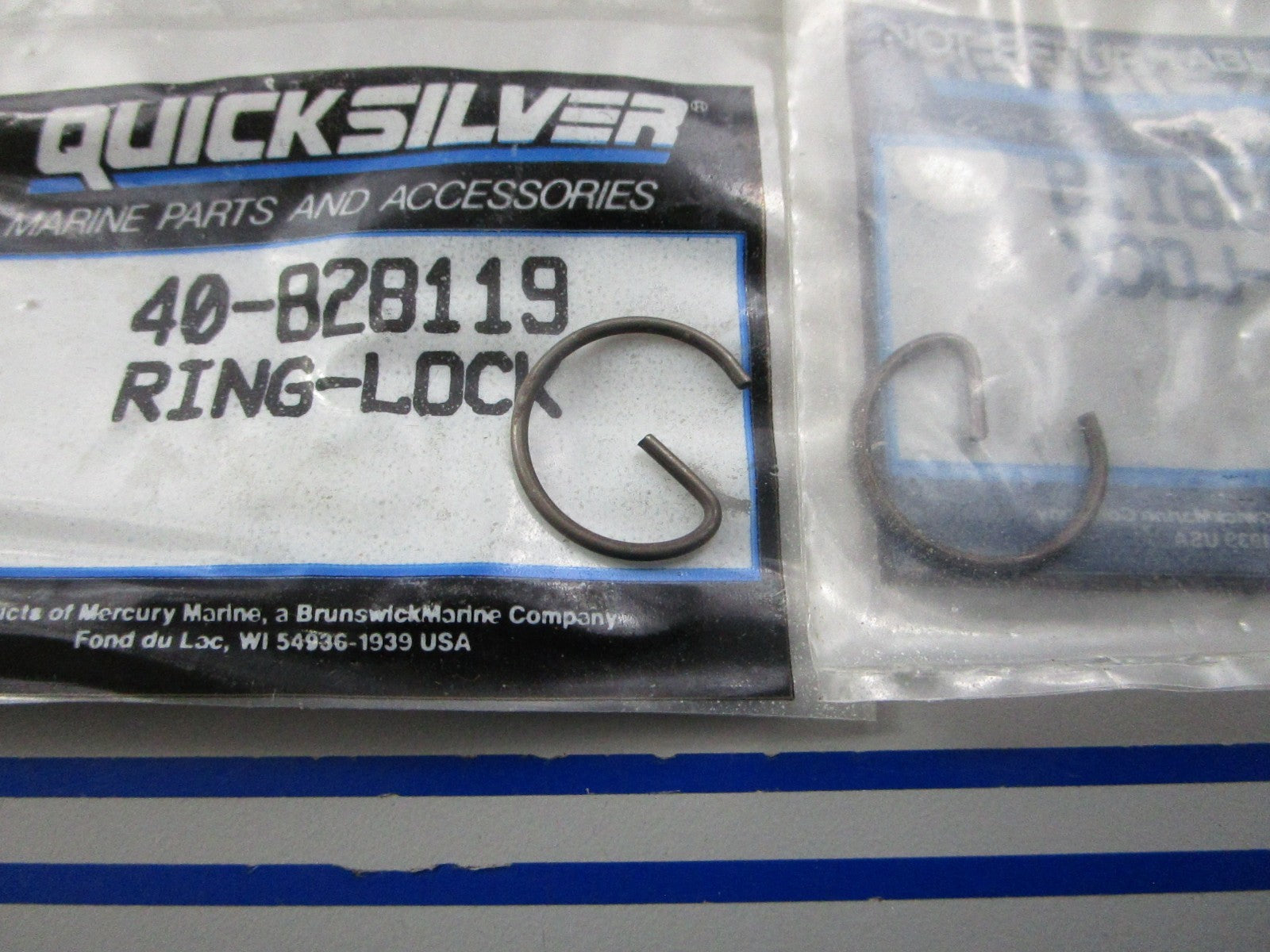 NEW OEM (LOT OF 2) 40-828119 Mercury Quicksilver Lock Ring 0810