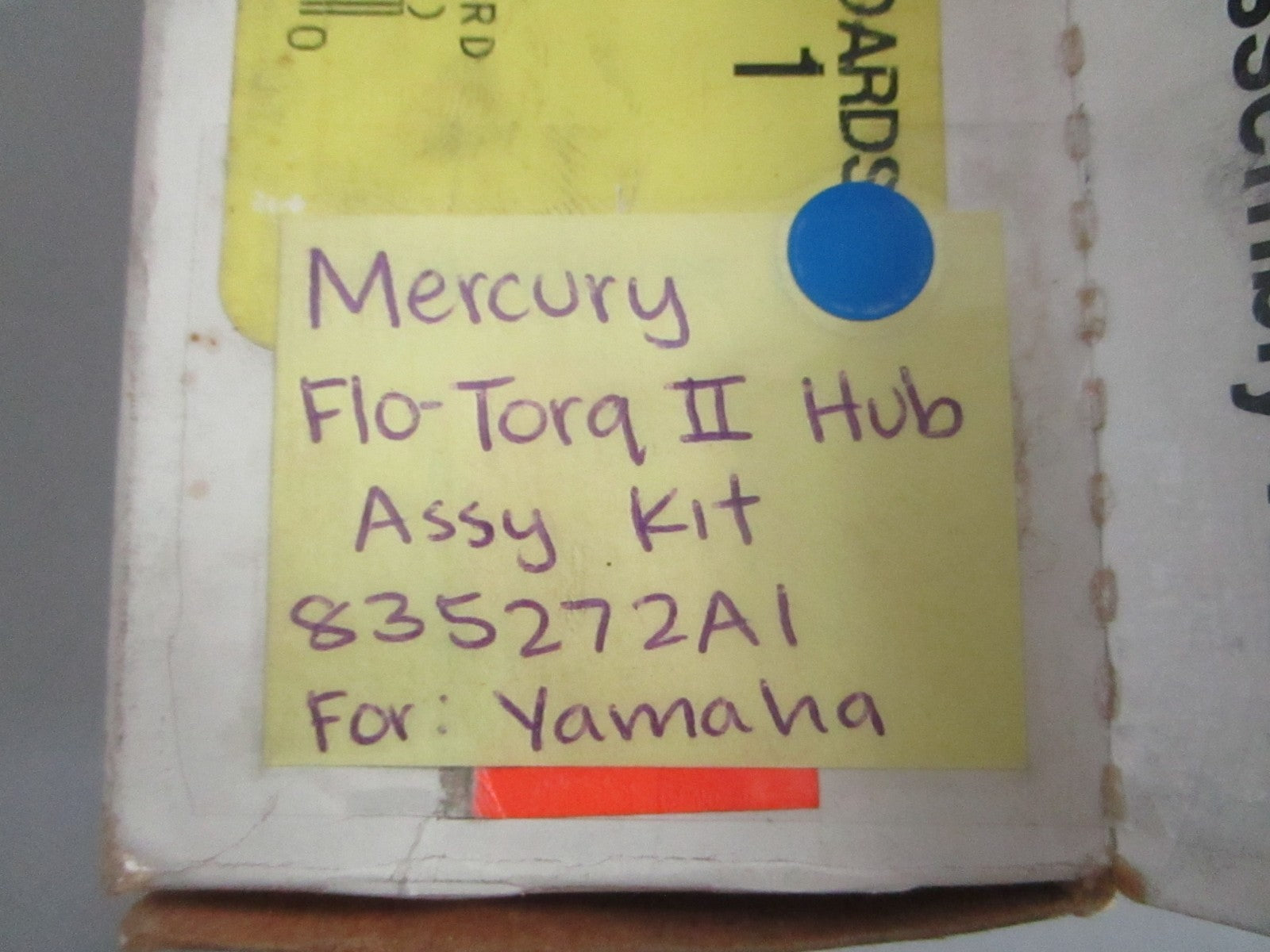 NEW OEM 835272A1 Mercury Quicksilver Flo-Torq II Hub Kit For: Yamaha 0820