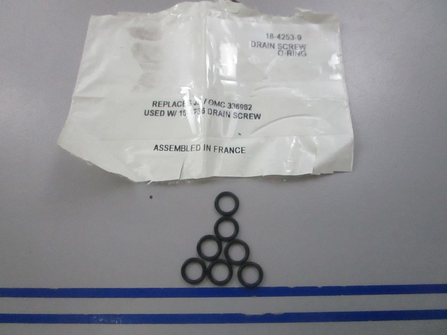 NEW (LOT OF 7) 18-4253-9 Replaces: OMC 336982 Sierra Drain Screw O-Ring 0810