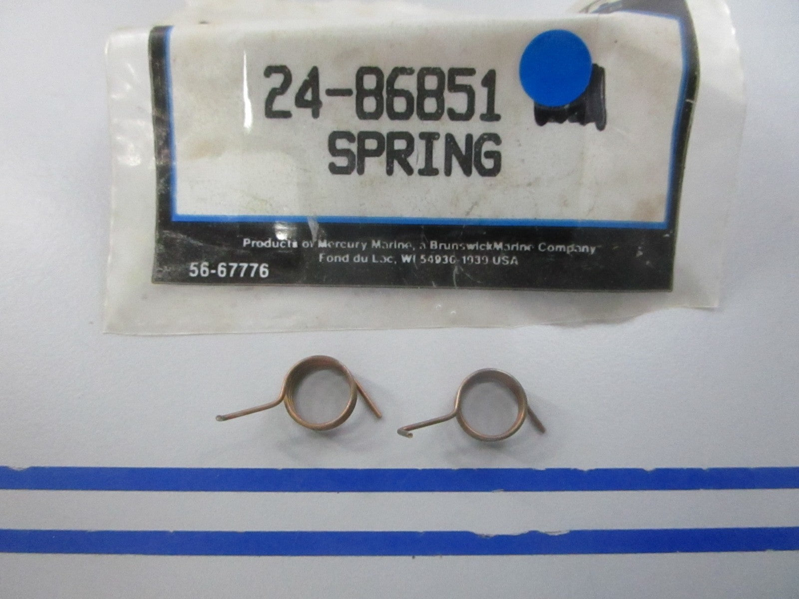 NEW OEM (LOT OF 2) 24-86851 Mercury Quicksilver Spring 0810