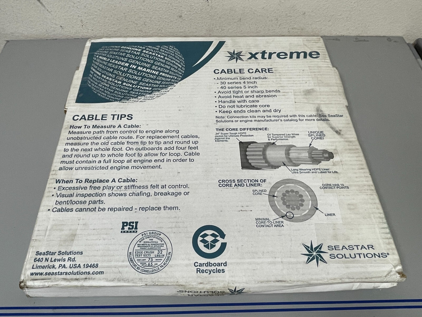 *NEW* 0810 SeaStar Solutions 17' Control Cable CCX21417