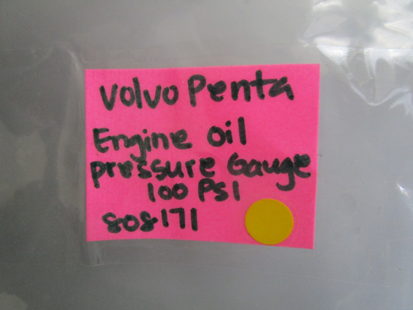*NEW OEM* 0820 Volvo Penta Engine Oil Pressure Gauge 100 PSI 808171