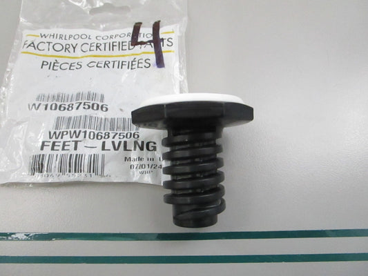 Whirlpool NEW OEM Washer Leveling Leg Foot WPW10687506 Maytag Amana NOS 0810