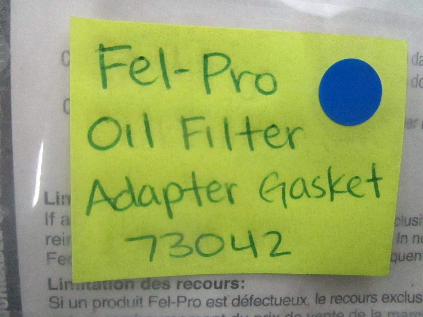 *NEW* 0810 Fel-Pro Oil Filter Adapter Gasket 73042