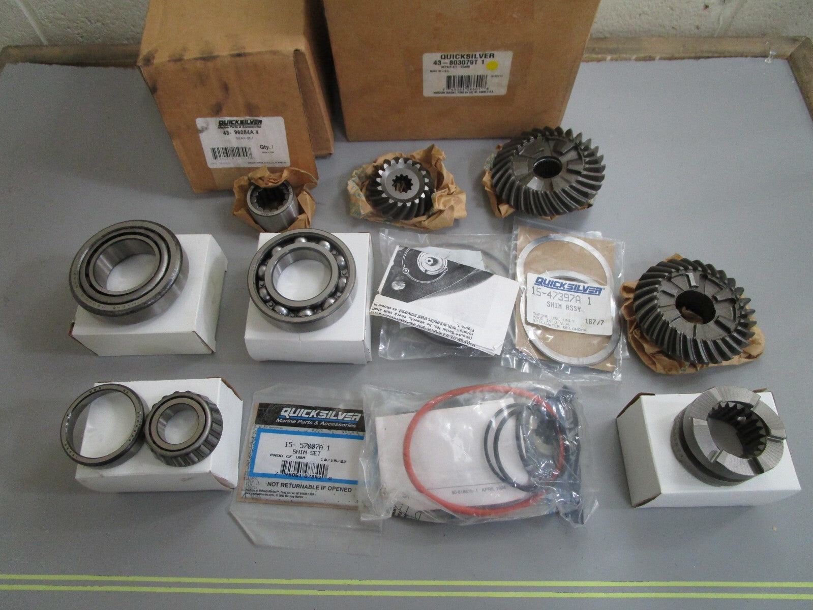 *NEW OEM* 0820 Mercury Quicksilver Gears Repair Kit 43-803079T 1