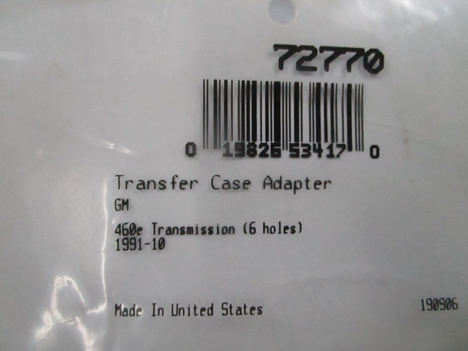 *NEW* 0810 Fel-Pro Adapter Gasket 72770