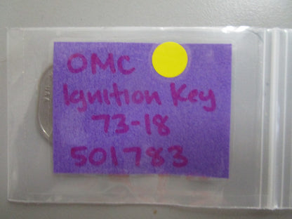 *NEW OEM* 0810 OMC Johnson Evinrude Ignition Key 73-18 501783 0501783