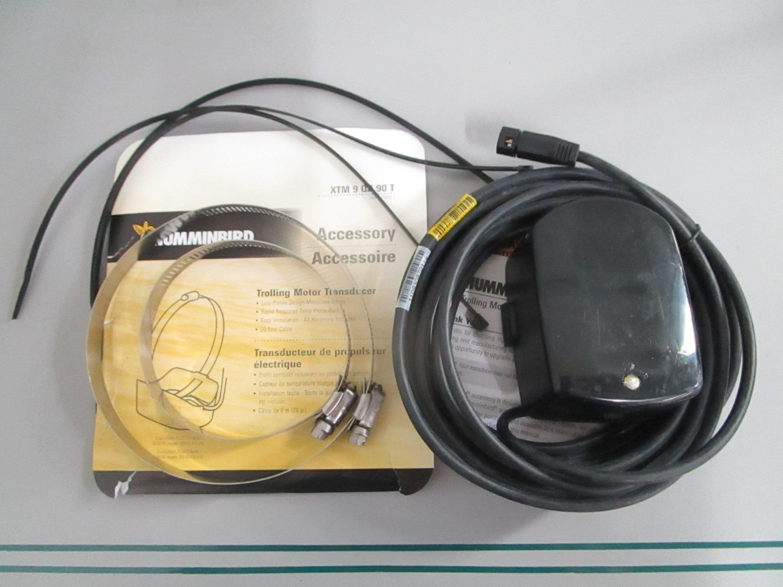 NEW OEM 710203-1 XTM-9-QB-90-T Humminbird Trolling Motor Transducer 0820