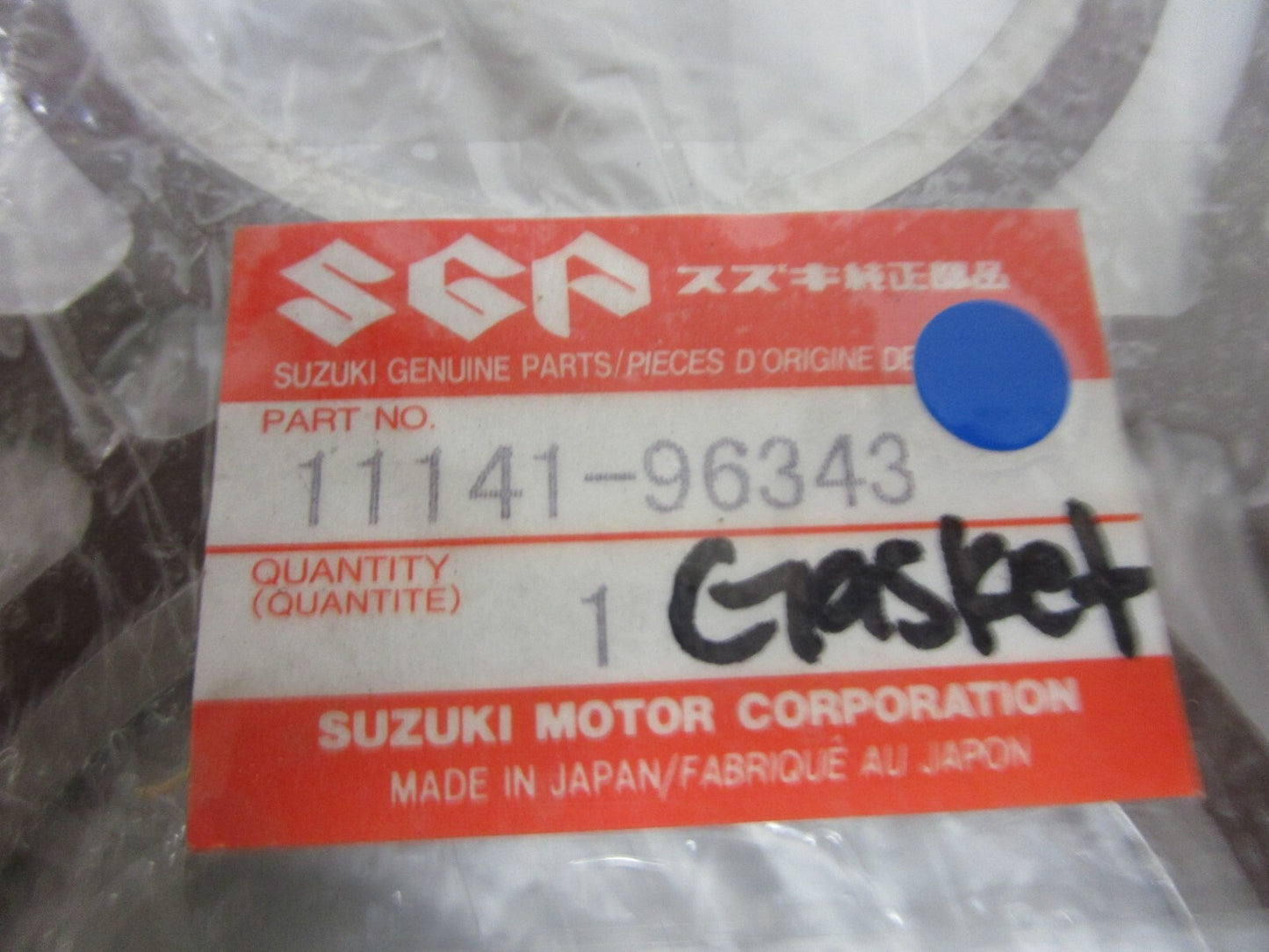 *NEW OEM* 0810 Suzuki Gasket 11141-96343
