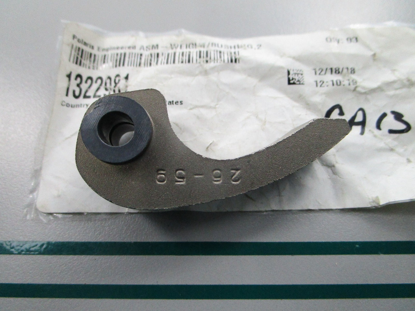 NEW OEM 1322981 Polaris 26-59 Clutch Weight 0810