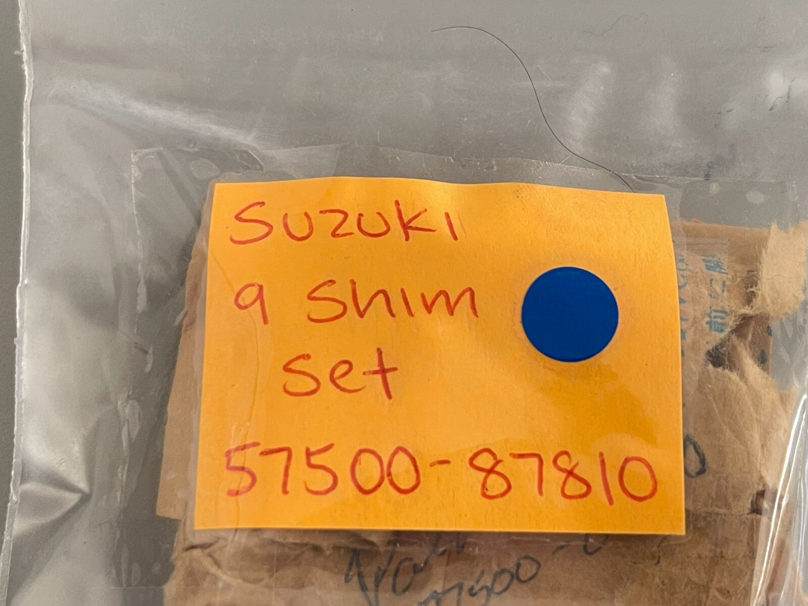 *NEW OEM* 0810 Suzuki 9 Pc Shim Set 57500-87810