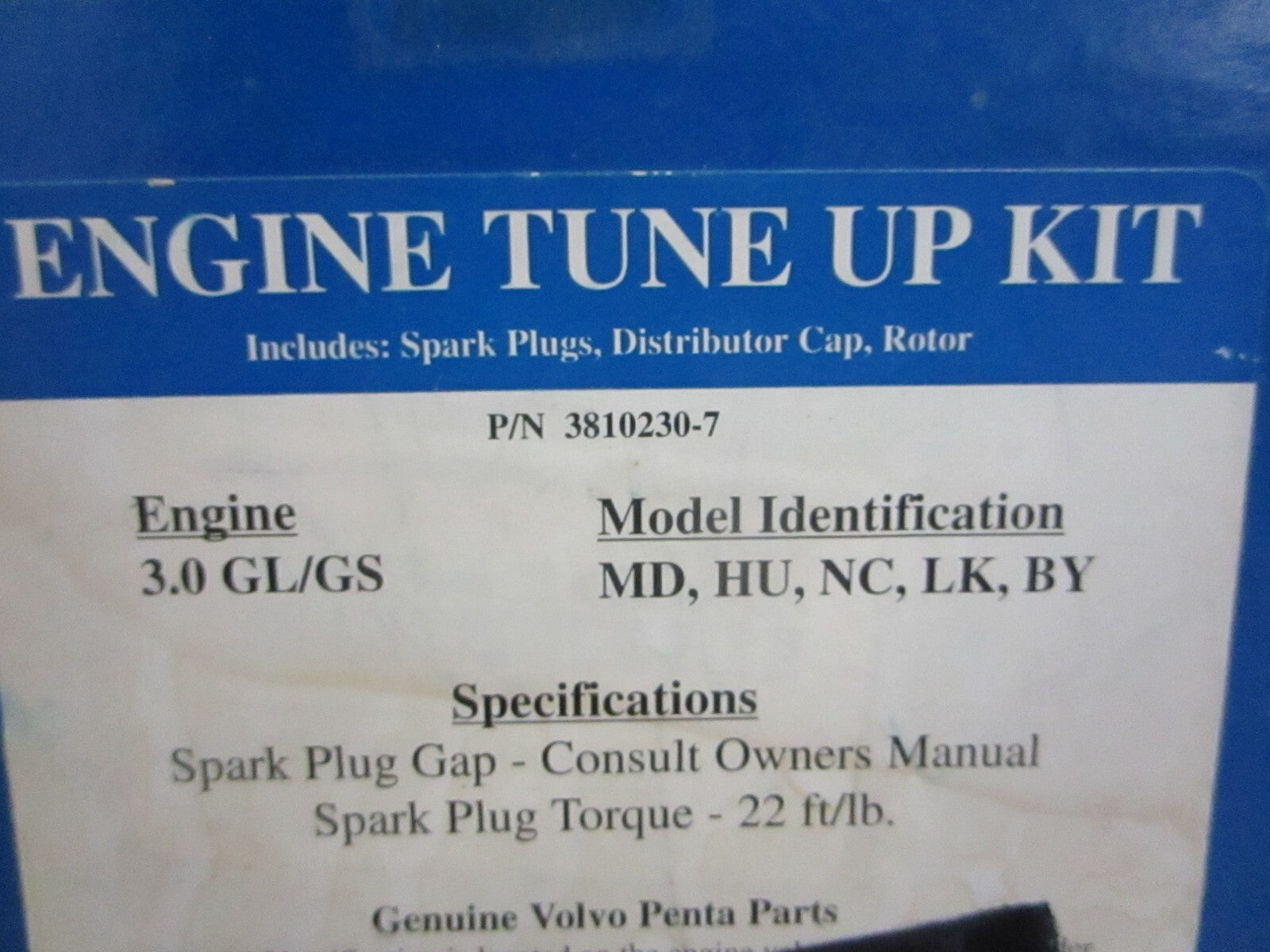 *NEW OEM* 0820 Volvo Penta Tune-Up Kit 3810230