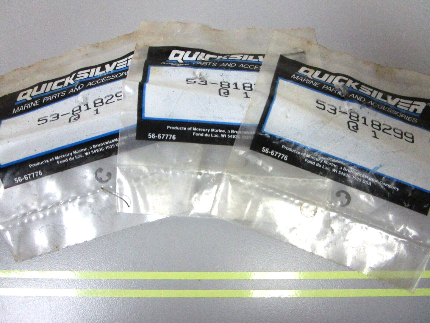 *NEW OEM* (LOT OF 3) 0750 Mercury Quicksilver E-RING 53-818299