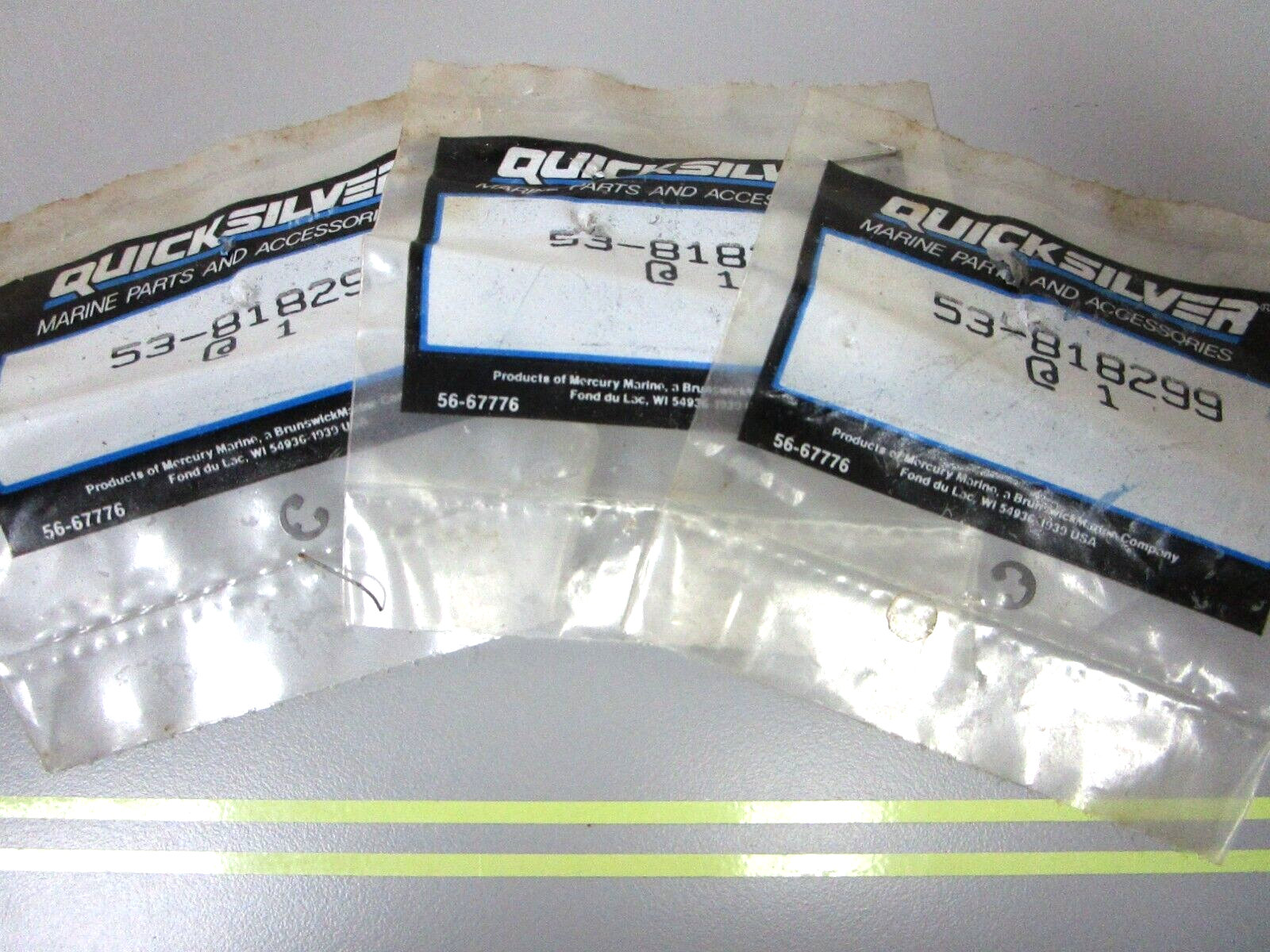 *NEW OEM* (LOT OF 3) 0750 Mercury Quicksilver E-RING 53-818299