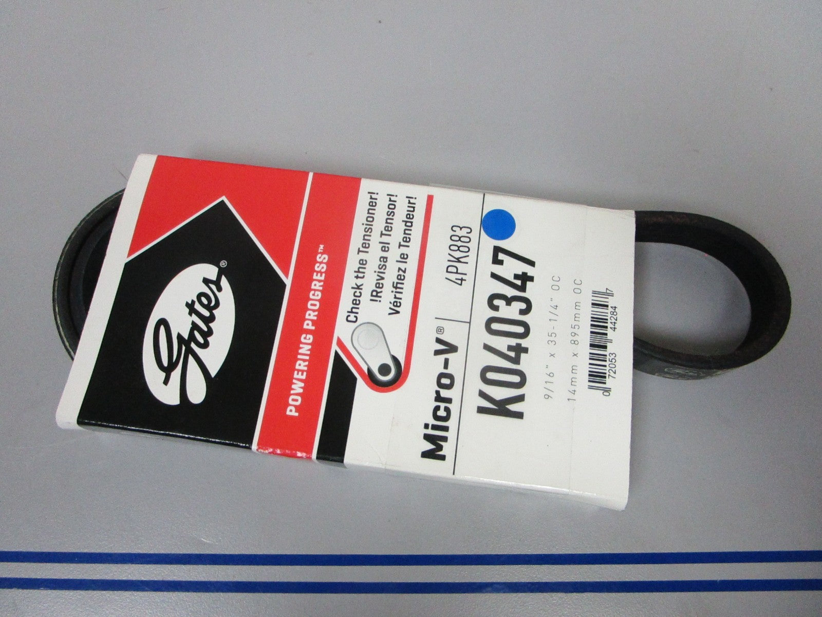 NEW K040347 Gates Micro-V 9/16" x 35 ¼" Serpentine Belt 0720