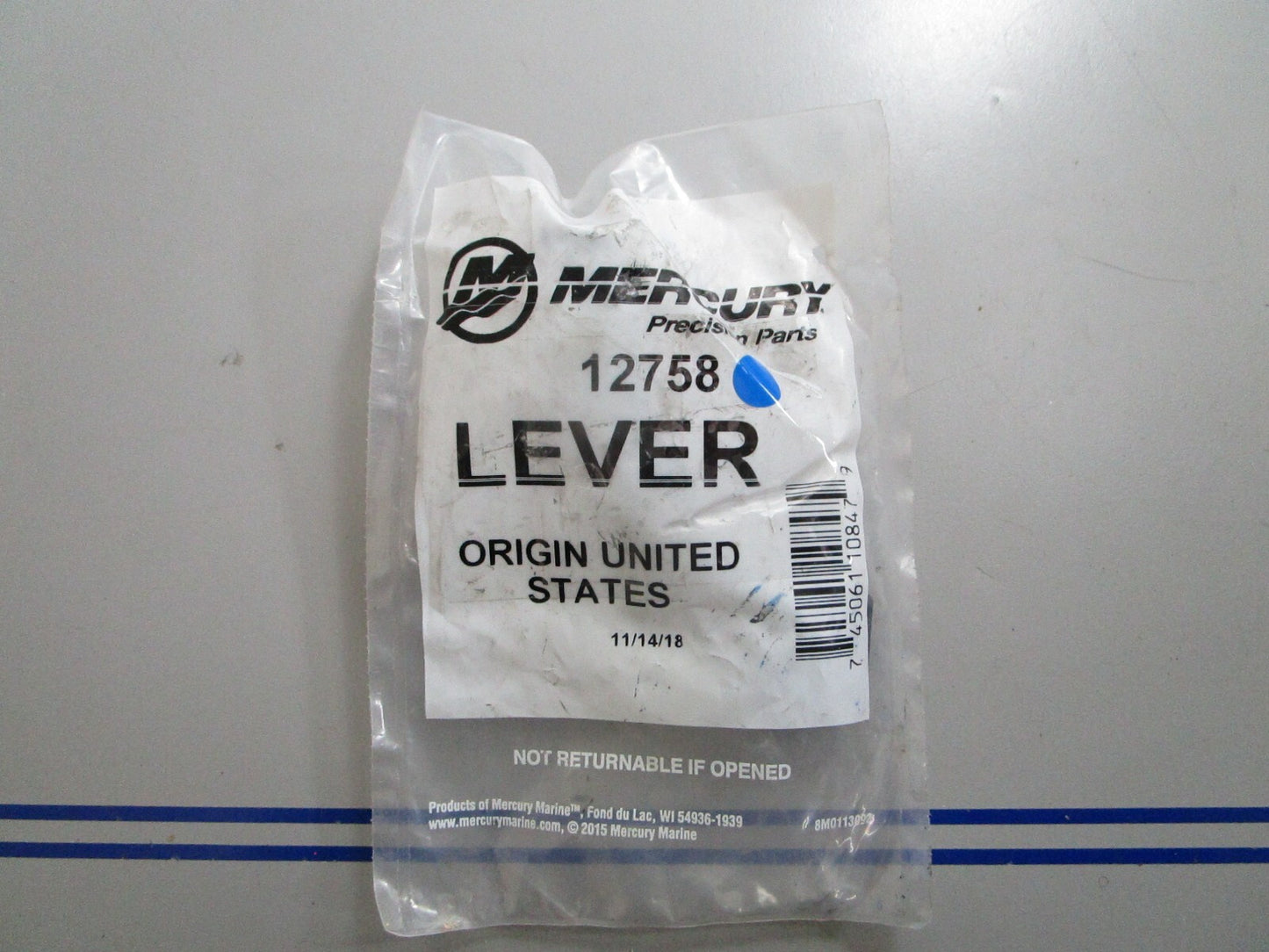 *NEW OEM* 0720 Mercury Quicksilver Lever 12758