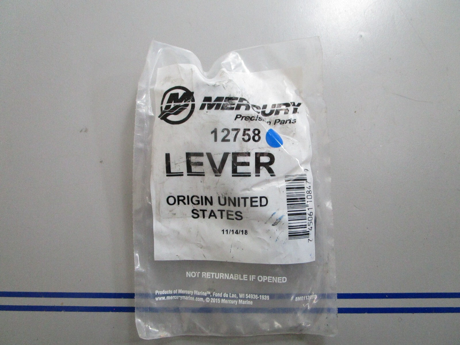 *NEW OEM* 0720 Mercury Quicksilver Lever 12758