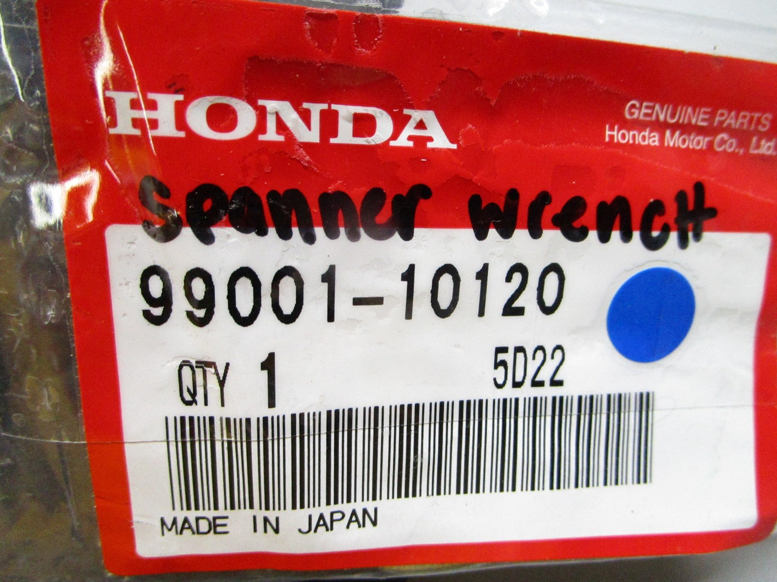 *NEW OEM* 0810 Honda Spanner Wrench 99001-10120