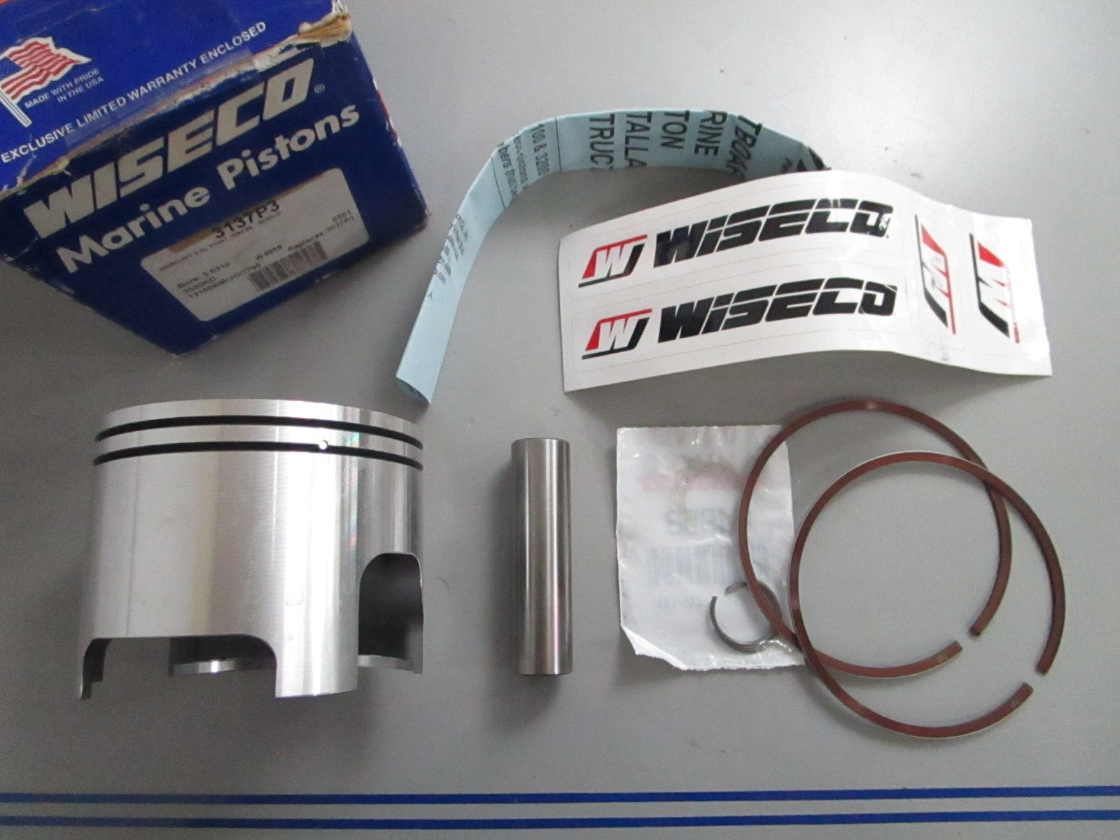 *NEW* 0820 Wiseco Piston Kit 3137P3 For: Mercury