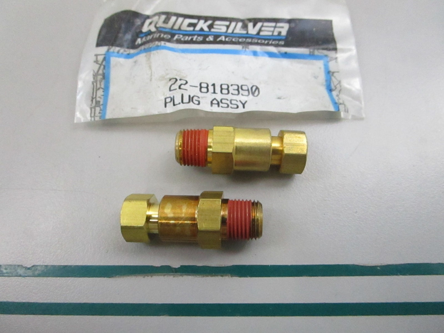 NEW OEM (LOT OF 2) 22-818390 Mercury Quicksilver Drain Cock 0810