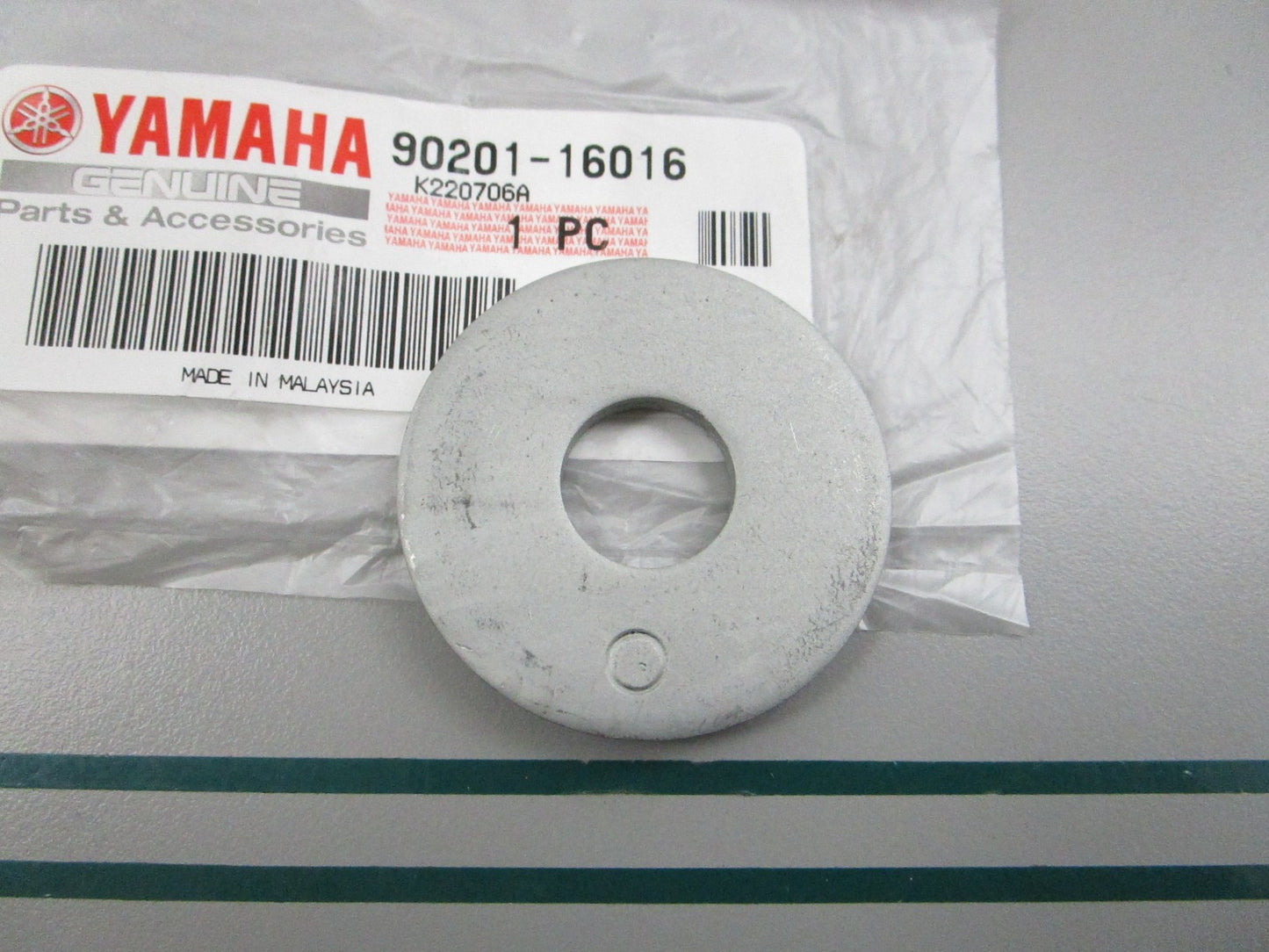 NEW OEM 90201-16016-00 Yamaha Plate Washer 0810