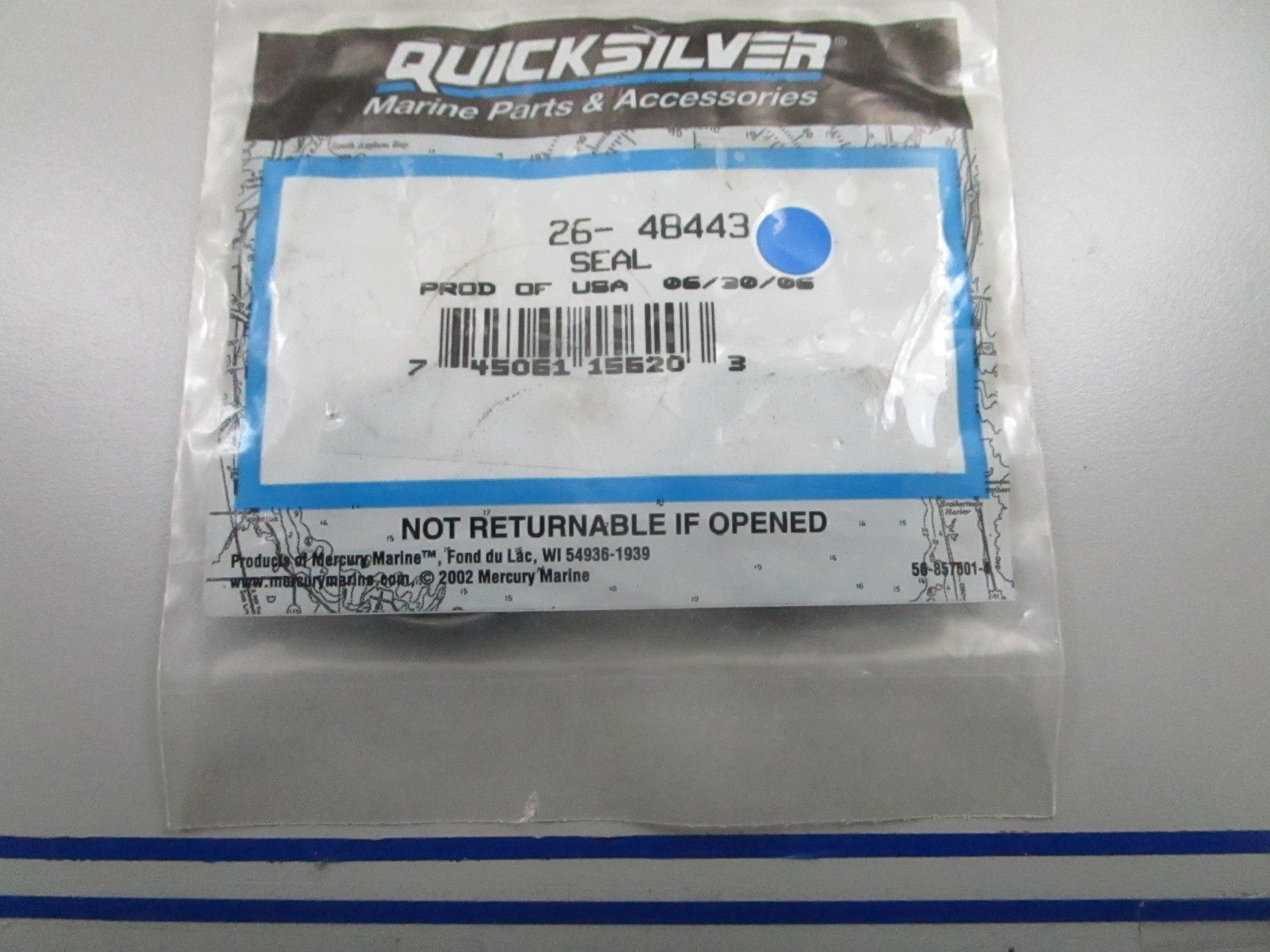 *NEW OEM* (LOT OF 2) 0840 Mercury Quicksilver Seal 26-48443