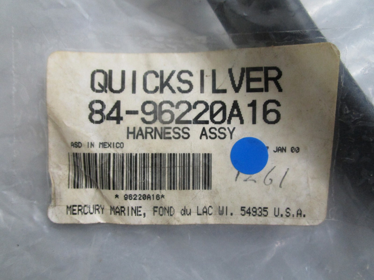 *NEW OEM* 0820 Mercury Quicksilver Harness Ay 84-96220A16