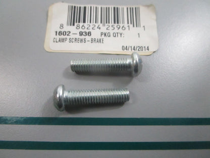 NEW OEM (LOT OF 2) 1602-936 Arctic Cat Brake Clamp Screw 0810