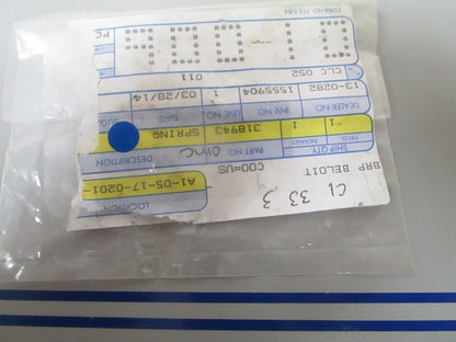 NEW OEM 318943 0318943 OMC Johnson Evinrude Spring 0810