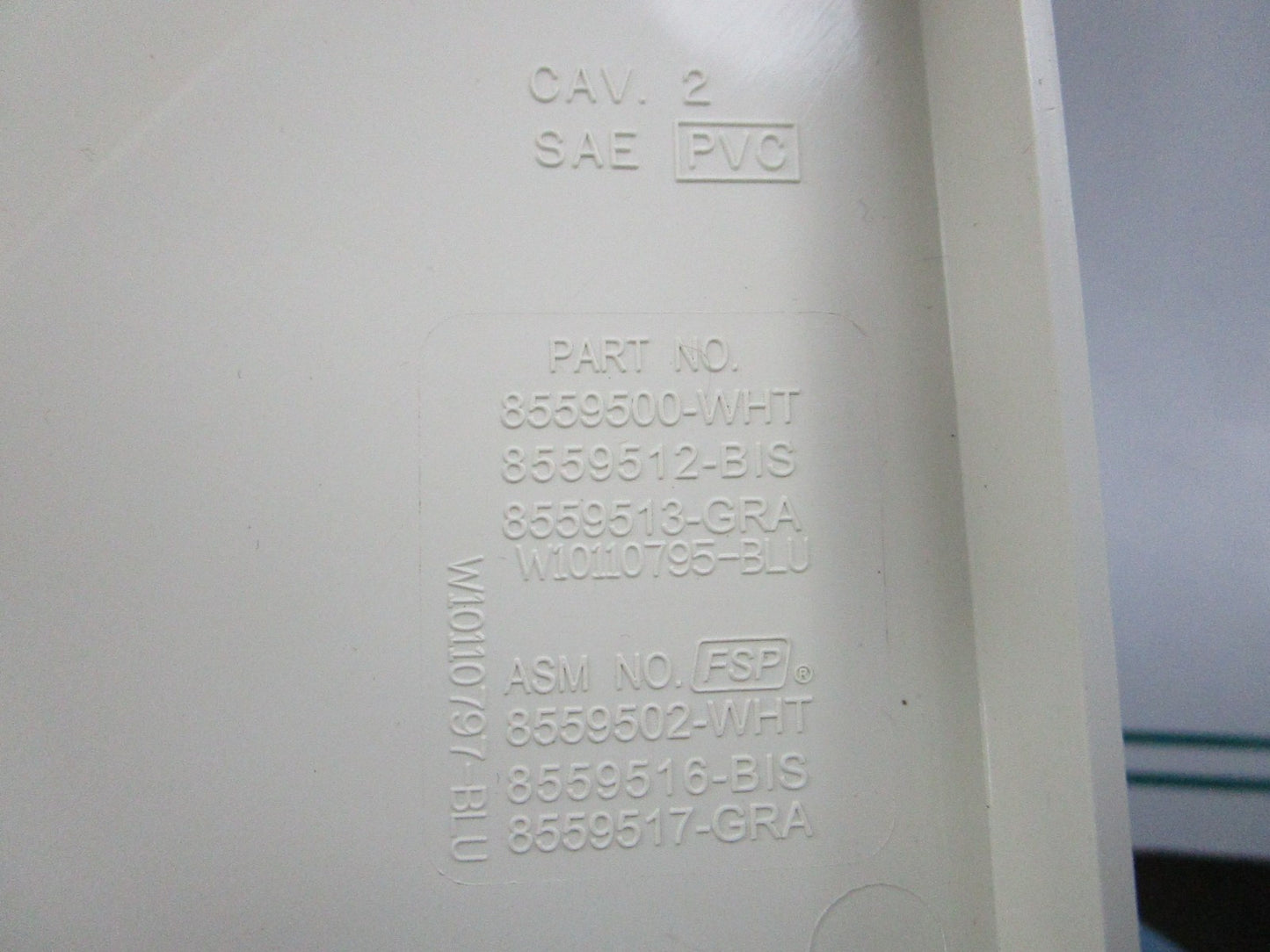 NEW OEM 8559502 Whirlpool End Cap 0810
