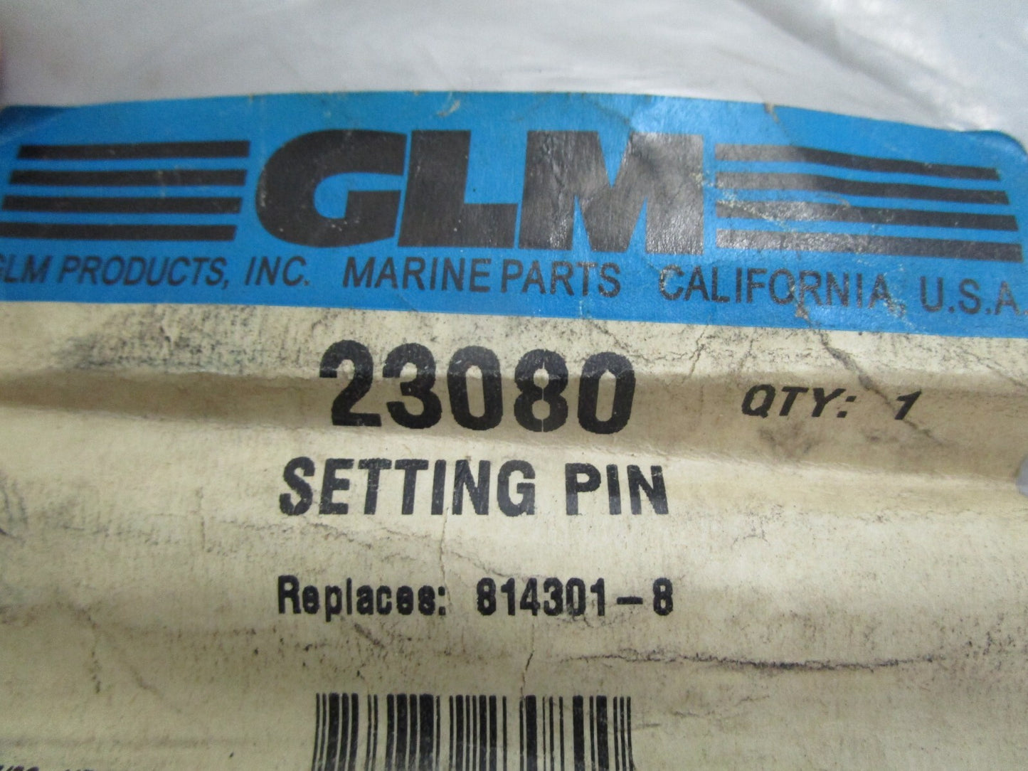 *NEW* 0810 GLM Marine Setting Pin 23080 Replaces: Volvo 814301