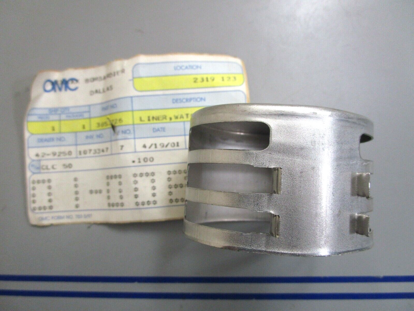 *NEW OEM* 0820 OMC Johnson Evinrude Water Pump Liner 3853726