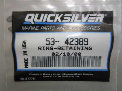 *NEW OEM* (LOT OF 2) 0810 Mercury Quicksilver Retaining Ring 53-42389