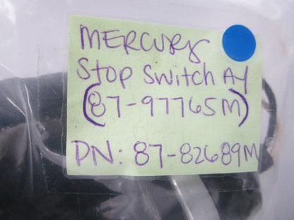 NEW OEM 87-82689M (87-97765) Mercury Quicksilver Stop Switch Assembly 0810