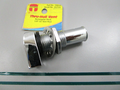 Tempo NEW Thru-Hull Vent Rectangular Head 5/8" Hose 100030 0810