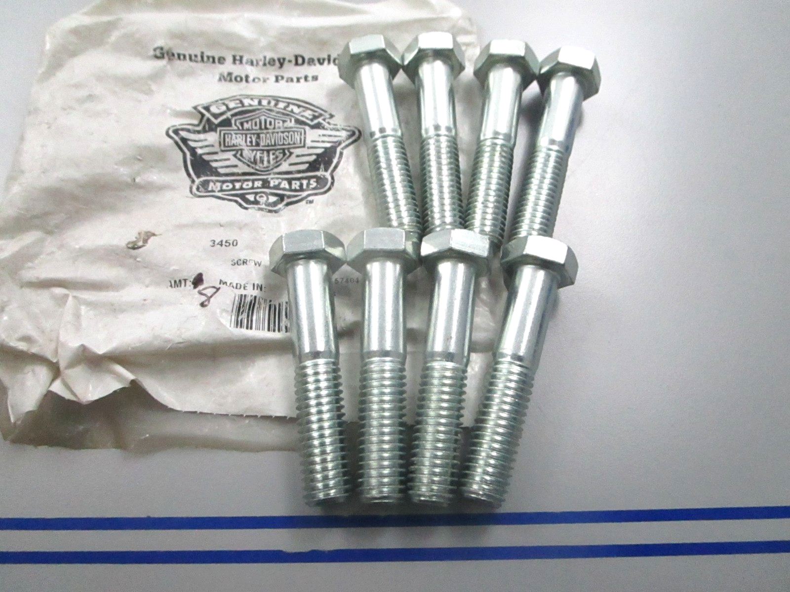 *NEW OEM* (LOT OF 8) 0810 Harley Davidson Screw 3450