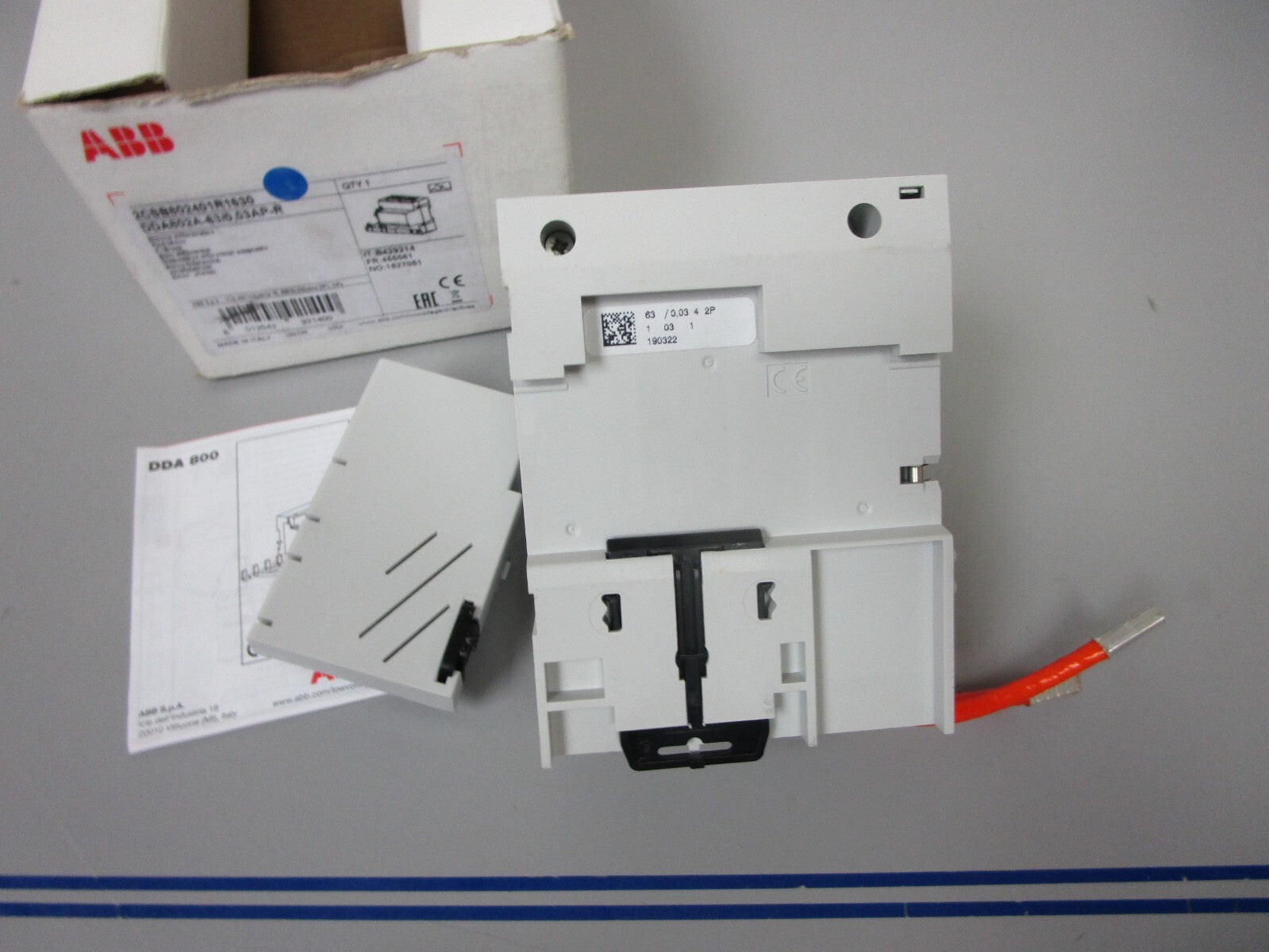 *NEW* 0720 ABB Block DDA802A-63/0.03AP-R