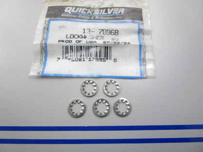 NEW OEM (LOT OF 5) 13-78968 Mercury Quicksilver Lockwasher 0810