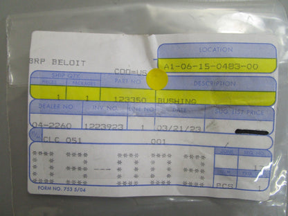 *NEW OEM* 0810 OMC Johnson Evinrude Bushing 123350 0123350