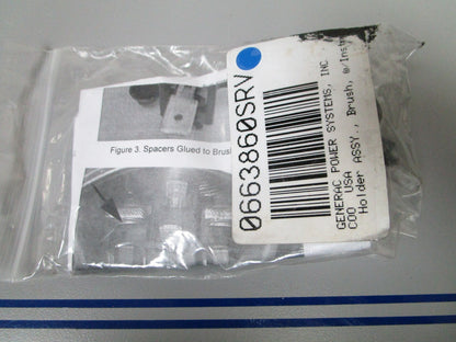 NEW OEM 0663860SRV Generac Brush Holder & Instructions 0720