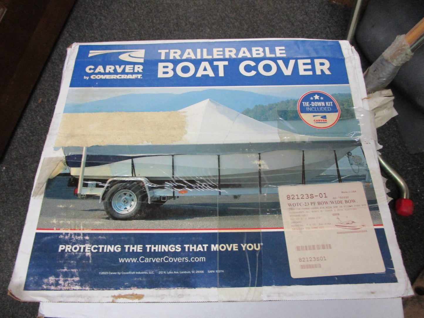 *NEW* 0720 Carver WOTC-23 PF Over The Tower Cover & Tie Down Kit 82123S-01