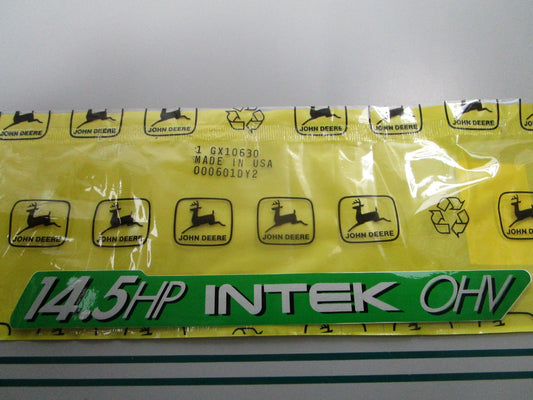 NEW OEM GX10630 John Deere Label 0810