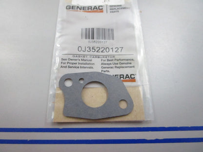 NEW OEM 0J35220127 Generac Carburetor Gasket 0810