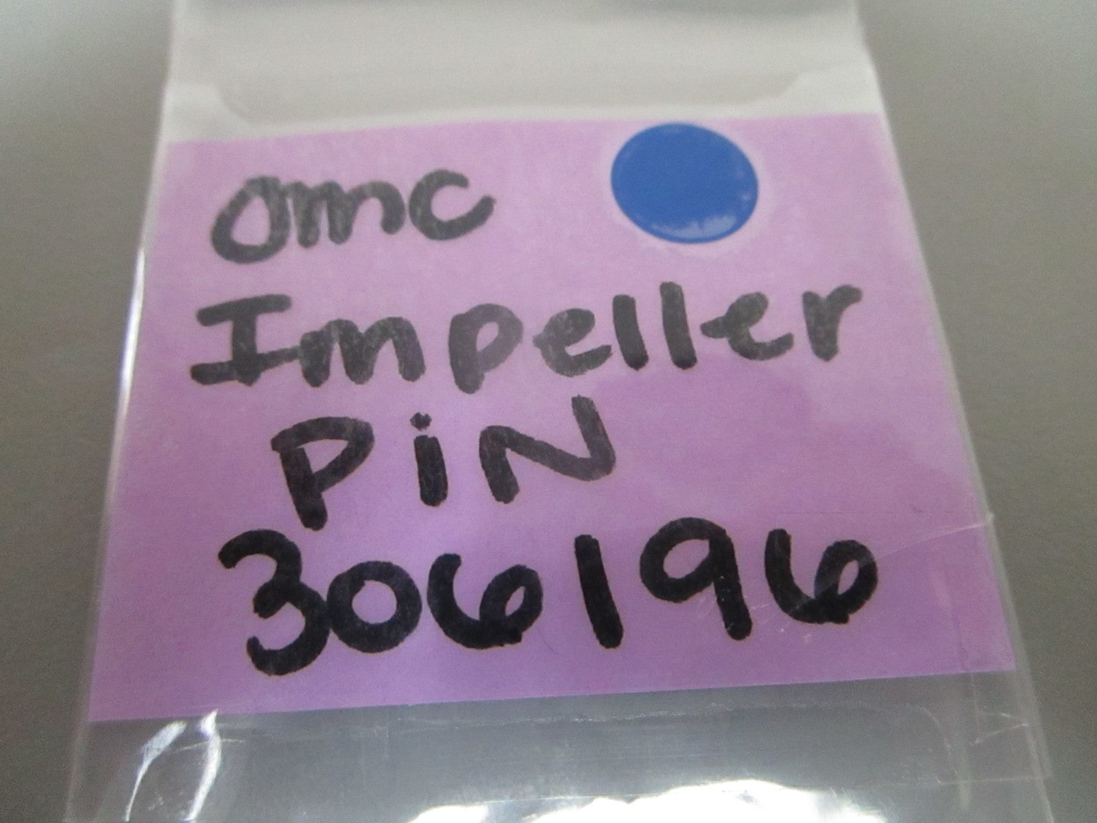 NEW OEM 306196 0306196 OMC Johnson Evinrude Impeller Pin 0810