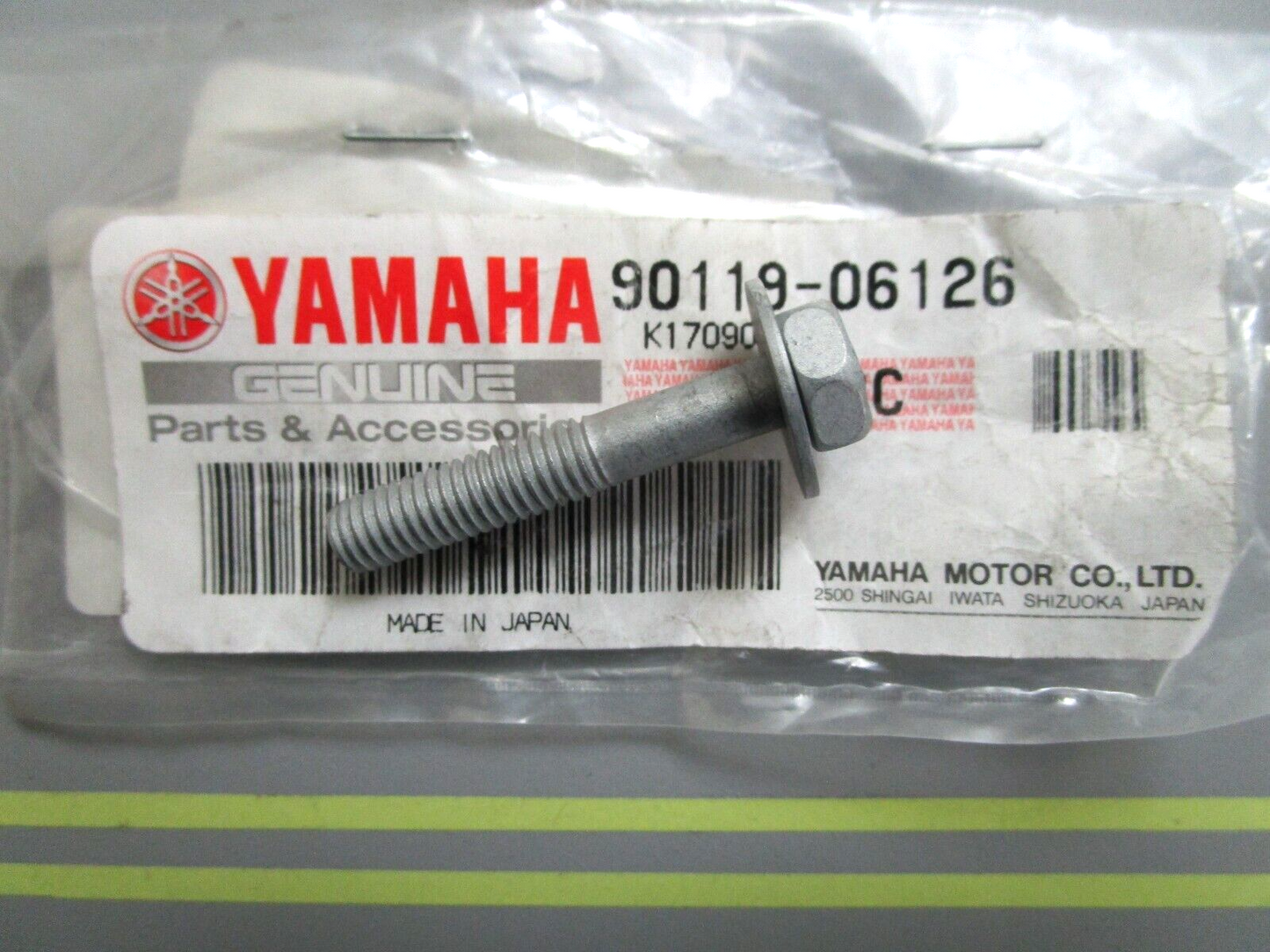 *NEW OEM* 0750 Yamaha BOLT, with WASHER 90119-06126-00