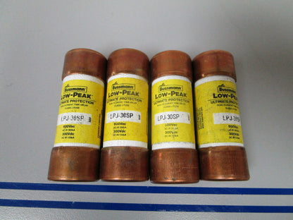 NEW OEM LPJ-30SP Bussman Low-Peak Dual Element Time Delay Class J Fuse (4) 0720