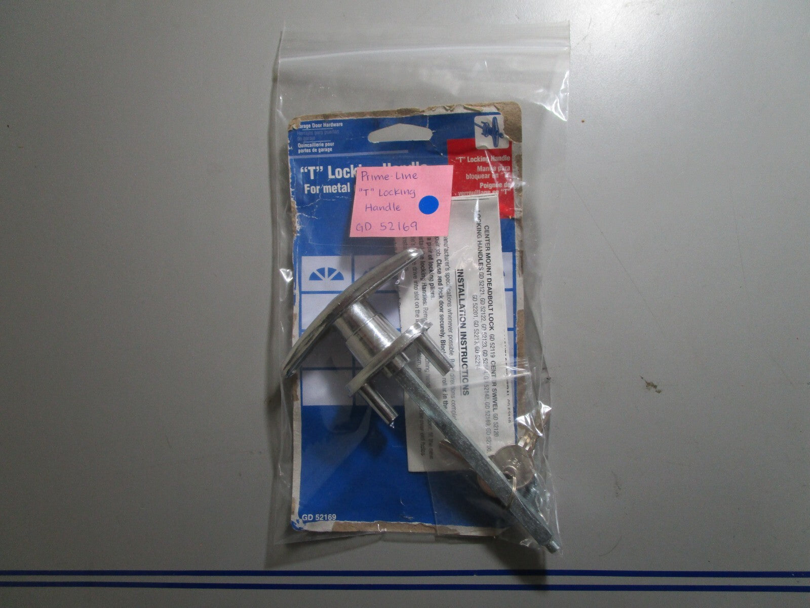 *NEW* 0810 Prime-Line "T" Locking Handle GD 52169